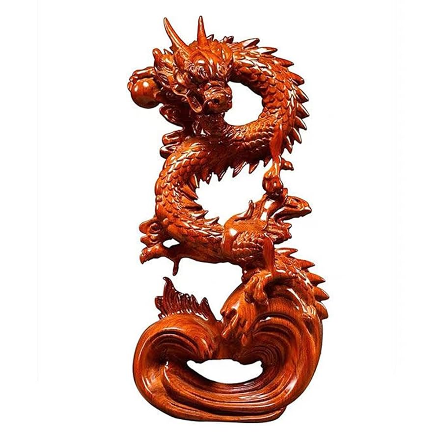 木彫り龍 昇り龍 置物 風水 龍神 辰年 金運 幸運祈願 高さ38cm 木彫り龍 昇り龍 置物 風水 龍神 辰年 金運 幸運祈願 高さ38cm